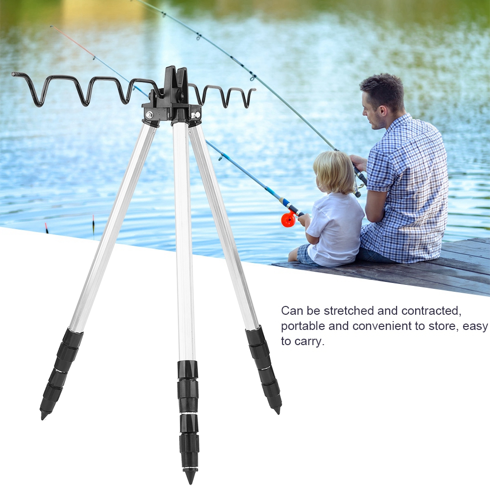 Fishing Rod Telescopic - Fishing Pole Tripod Holders Multifunctional Rod
