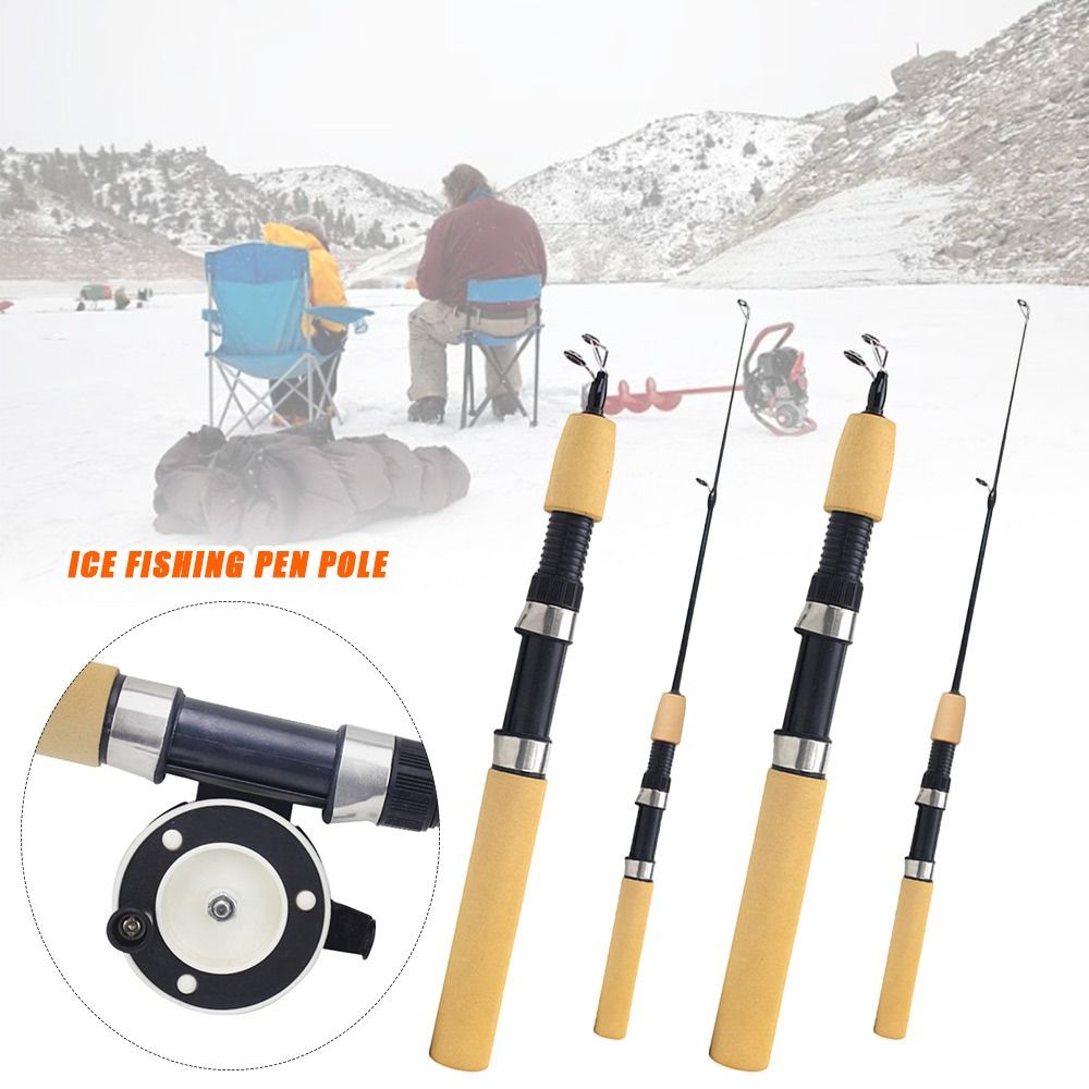 60cm 80cm 1M Winter Ice Fishin - Fishing Rod Ice 评论和价格